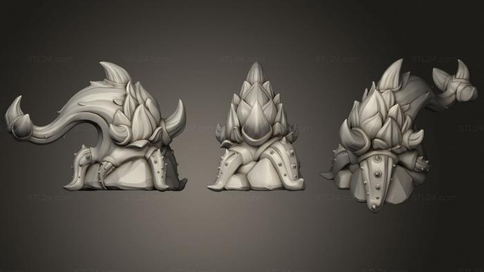 Figurines heroes, monsters and demons (Plant a, STKM_3239) 3D models for cnc